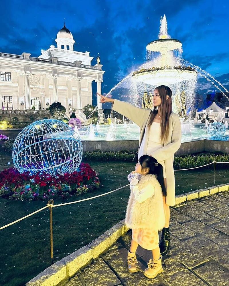 「佐登妮絲城堡」嘉義大林鎮|歐風夢幻,星海聖誕燈光秀,國民保濕精華體驗!
