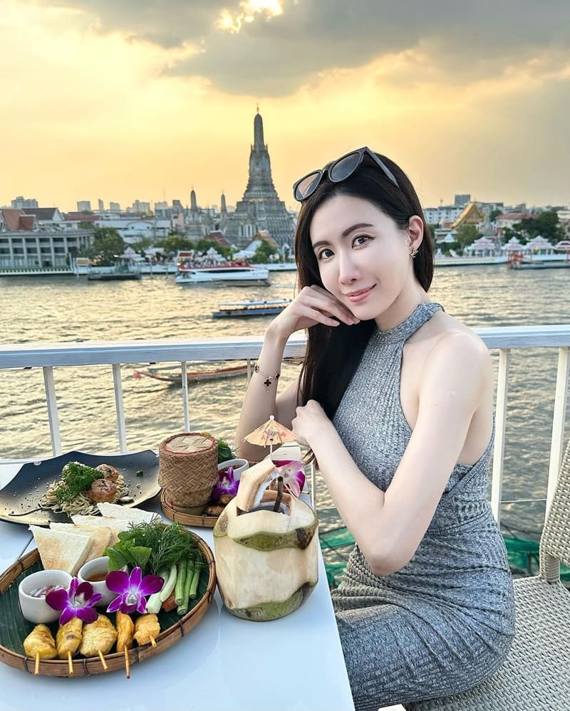 「View ARUN」泰國曼谷景觀餐廳｜絕美河岸夕照，頂層餐點精緻，冬日午後宜人！