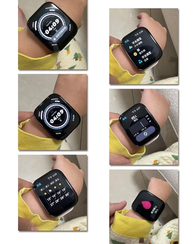 霏彤小可愛的第一支智慧型手錶，AMAZFIT BIP 5 大螢幕健康智慧手錶有柔霧黑、奶油白、柔和粉三種顏色可以選擇 觸控螢幕操作淺顯易懂CP值超高，家中長輩或小孩都能輕易上手