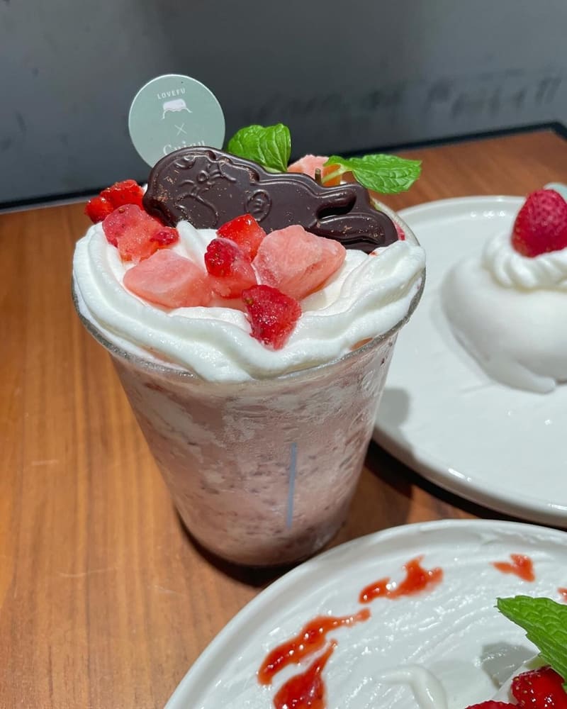 「Cuiqu Coffee x LoveFu」奎克咖啡｜ 草莓季推出、特濃饗宴、紅豆草莓、雙重享受 ！