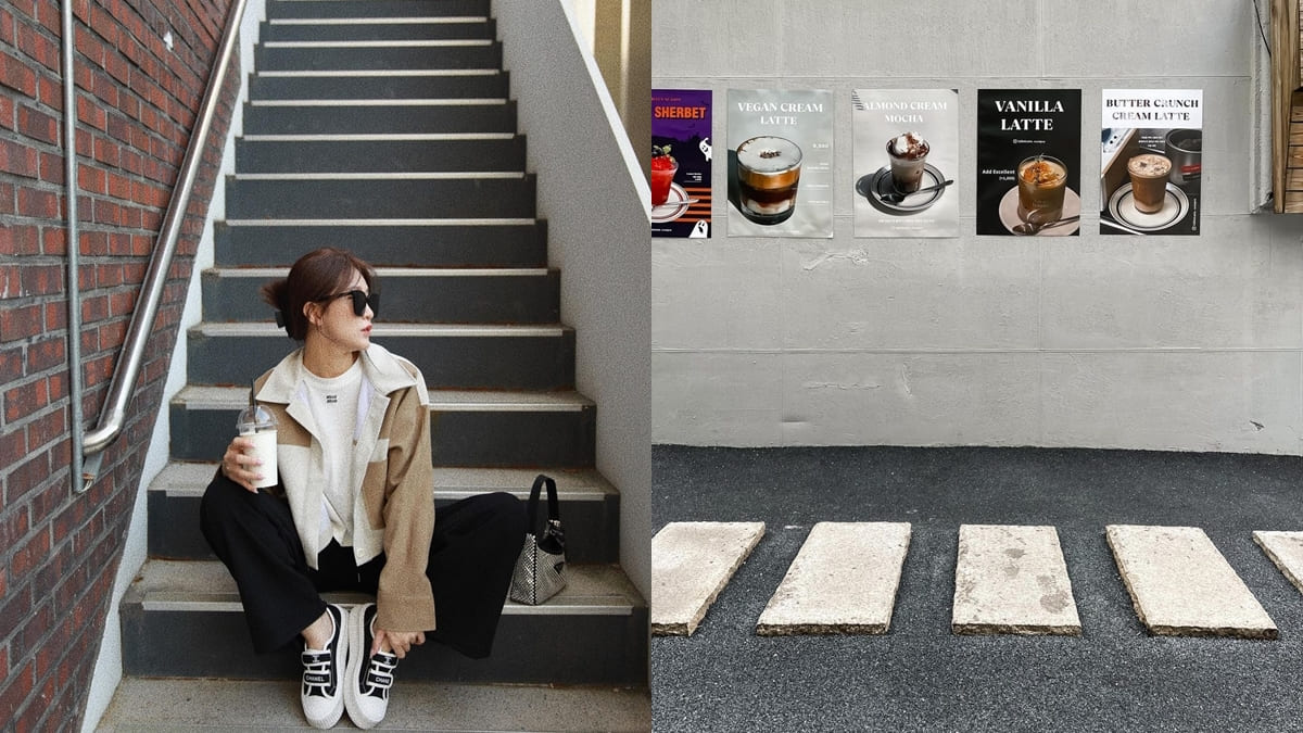 「Lemiu Cafe」首爾聖水洞咖啡廳、灰白色調、藝術造景、情侶家人出遊拍照首選！