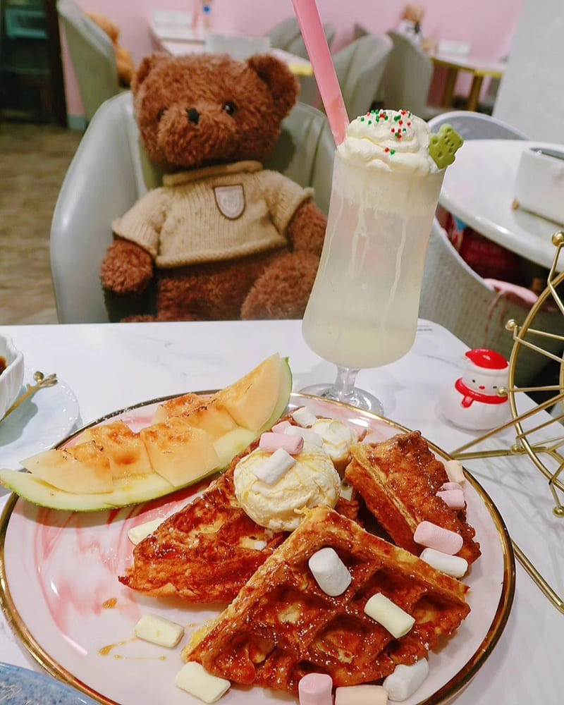 「Cakebearbear」香港夢幻粉色小熊主題｜西日Cafe、可愛甜點美食！