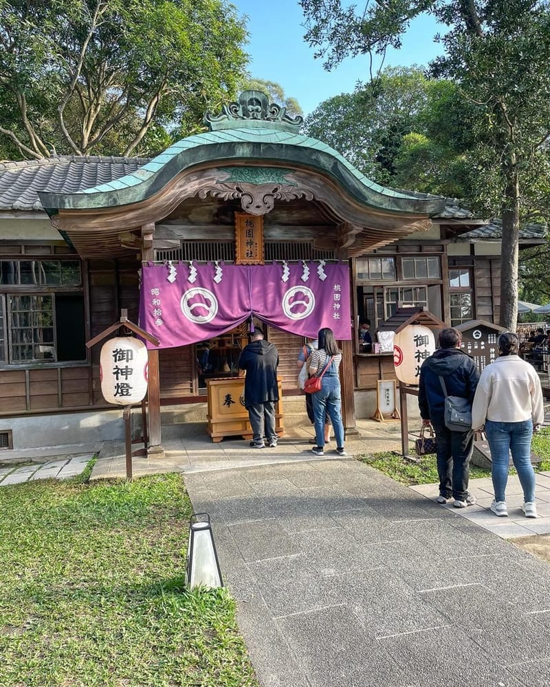 「桃園神社昭和拾參」保存最完整日本神社|祈福繪馬、神社豆花、風鈴回廊!