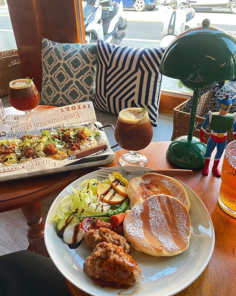 「小落別院二館」雲林斗六美食|超夯紅磚老屋、美式復古、傳統美食!
