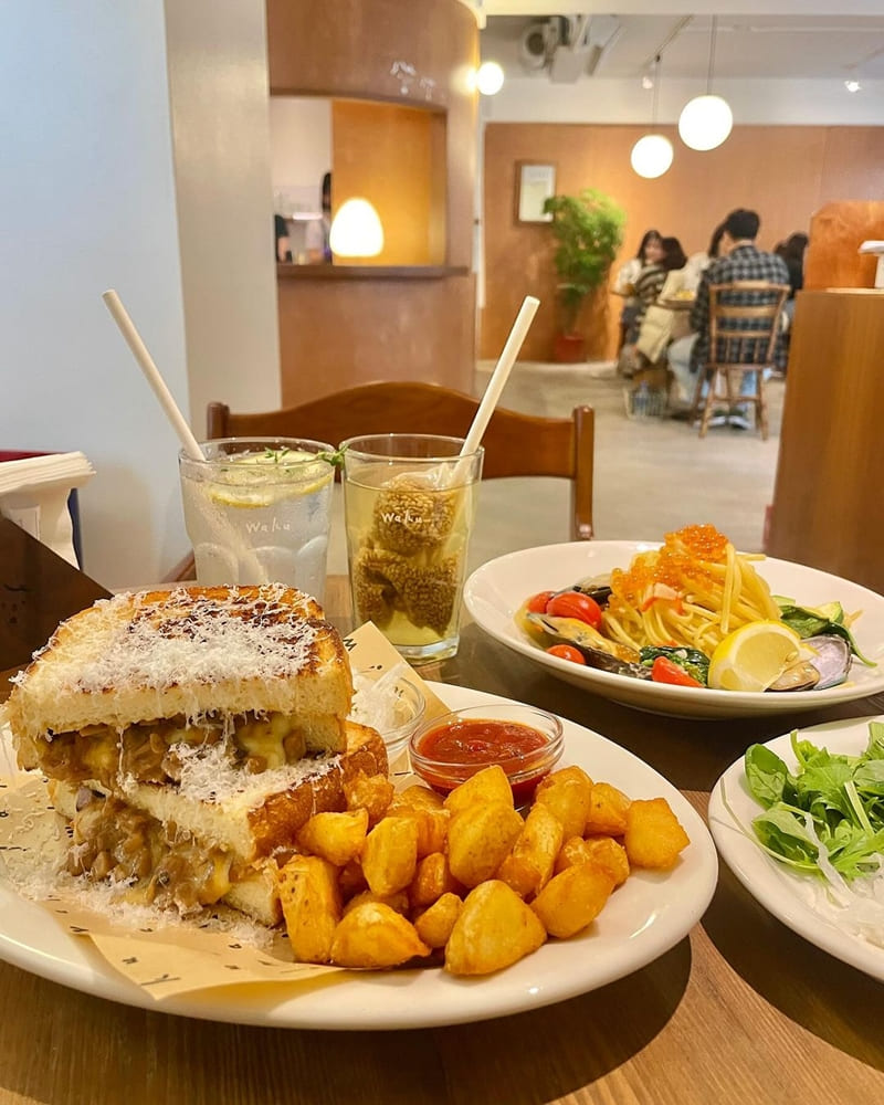 「Waku ⁺」burger pasta cafe台北新開幕｜日式洋食、和風義大利麵！
