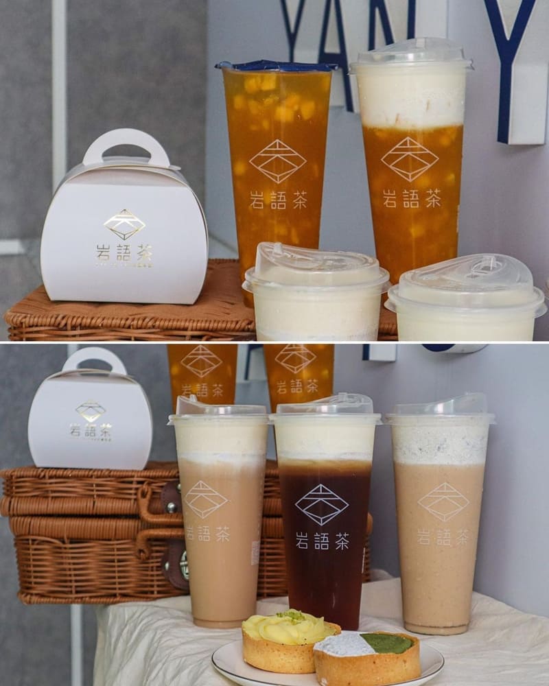 「岩語茶」新竹清大店｜奶蓋茶天花板、獨創黑岩鹽奶蓋、繽紛奶蓋任你選！