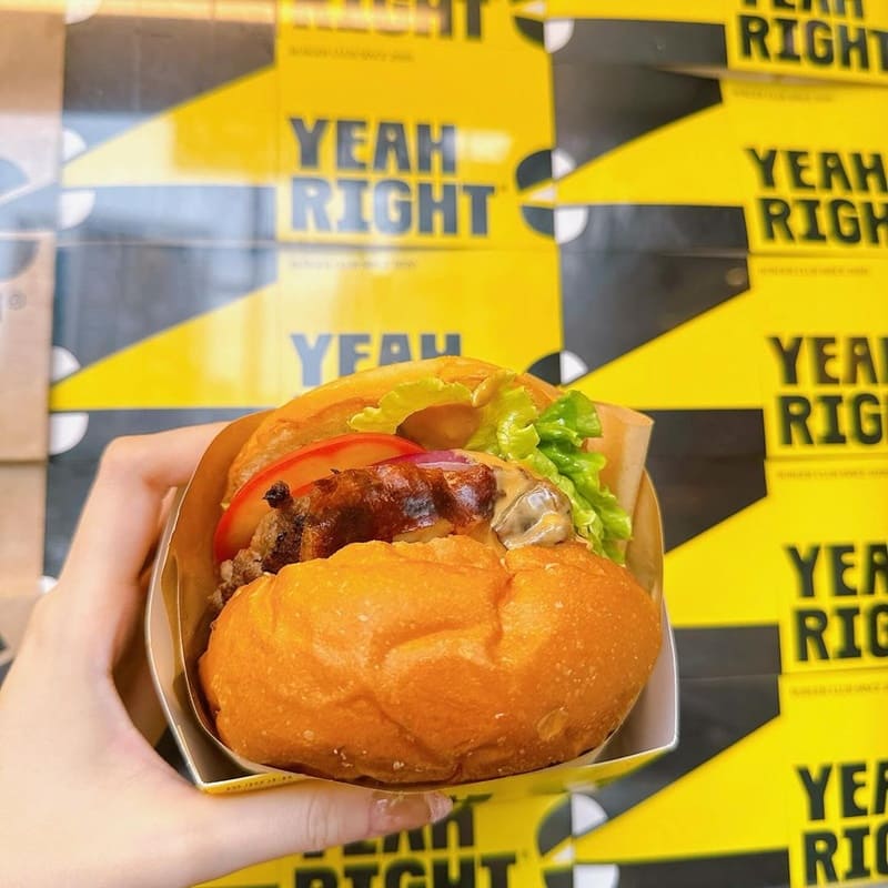 「Yeah Right Burger美式漢堡餐車」新竹美式漢堡，口味繽紛、層次豐富，每一口都是幸福的享受！