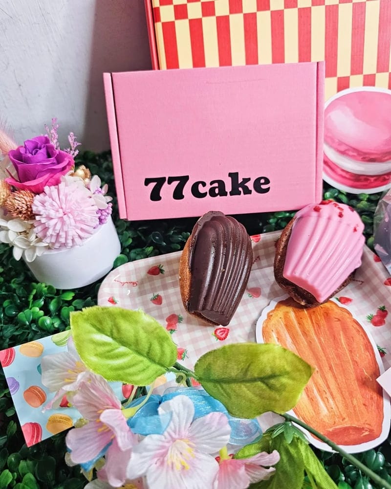 「77Cake」瑪德蓮專賣店｜C.Angel旗下品牌、草莓馬卡龍、法式瑪德蓮！