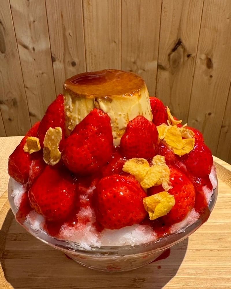 「Neeneekakigori」台南日式冰店！草莓季極致可愛冰點、草莓布丁、草莓奶酪的絕妙口感！
