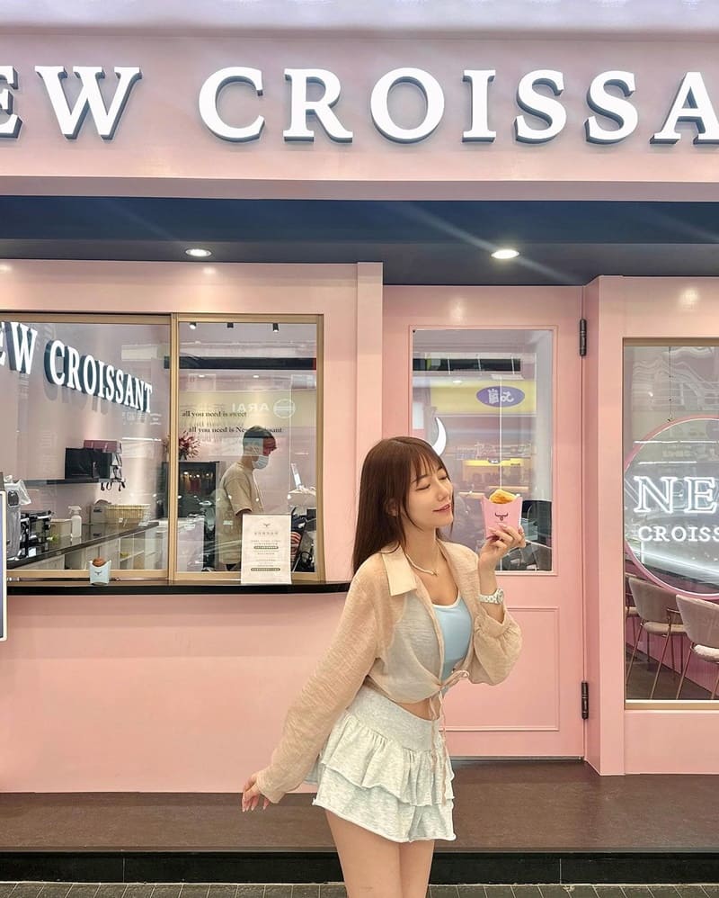 「牛頌New Croissant生乳可頌」台中南屯專賣店！粉粉少女心噴發、吳帆帆推薦！