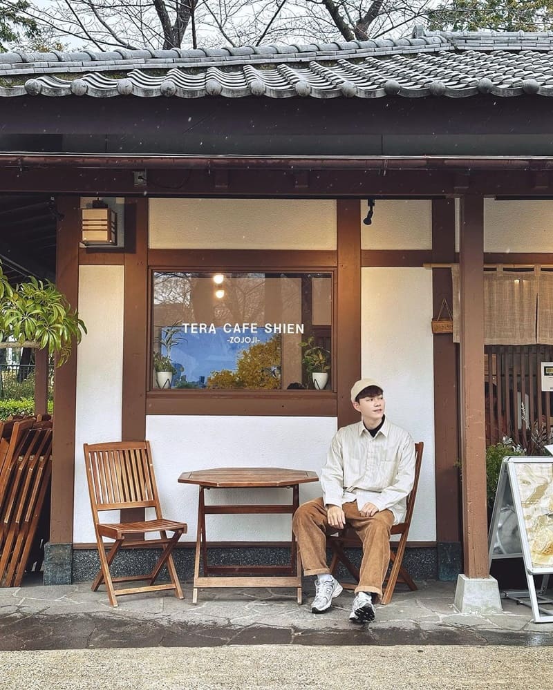 「TERA CAFE SHIEN ZOJOJI」日本增上寺旁咖啡廳!熊本烤栗、濃郁栗子味、EJ推薦!