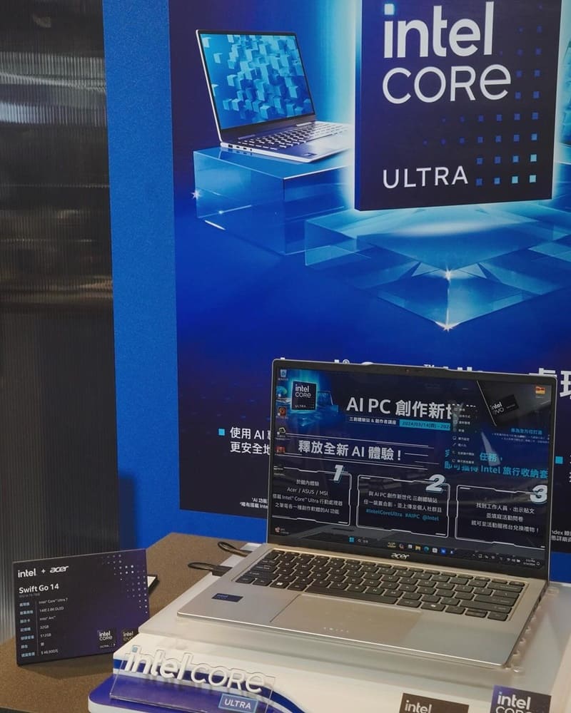 「Acer Swift Go 14 AI」推出驅動新型筆記型電腦!超輕薄便攜、功能未來趨勢!