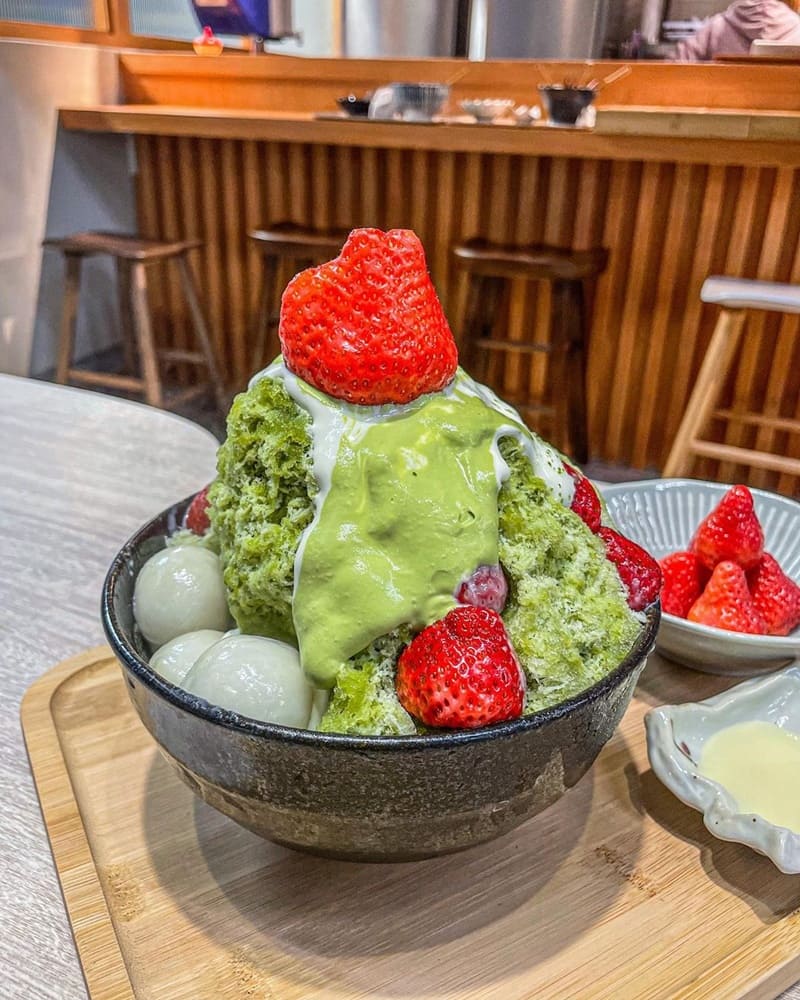 「東門冰室1059」新竹高人氣日式刨冰！東門市場、超浮誇靜岡抹茶、日式創意甜品！