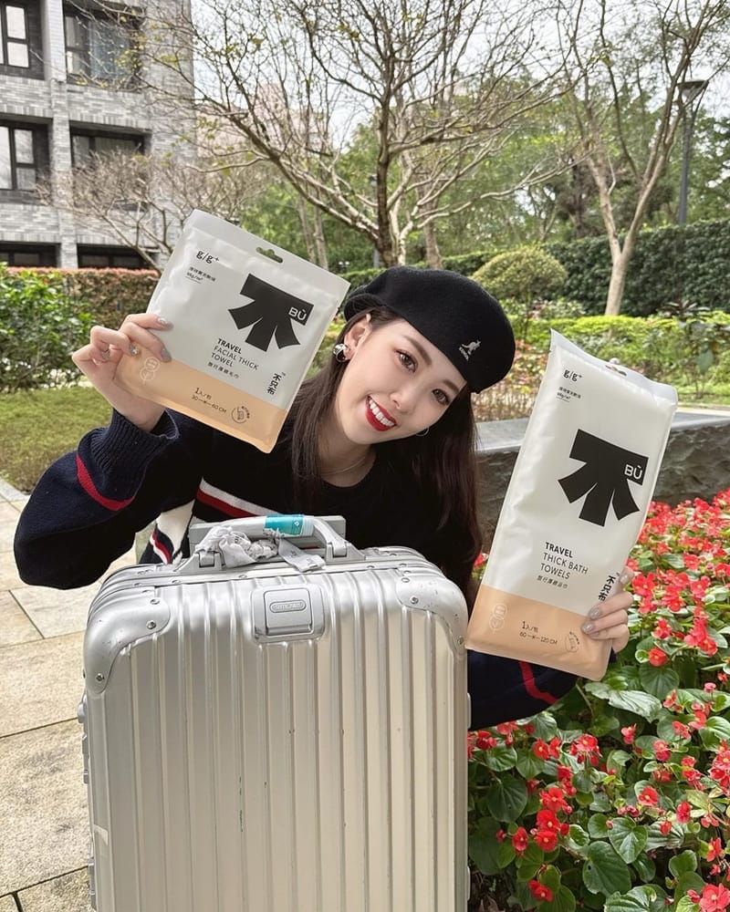 「居居加 gg+ 旅行厚磅毛浴巾」旅途必備、柔軟吸水、衛生便利！