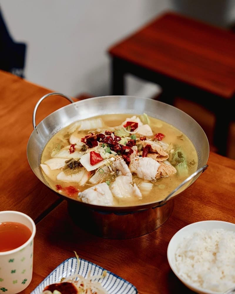 「大吉中魚你獨享」台南東區個人酸菜魚料理、微酸微辣享美味、一人吃飯不孤單!