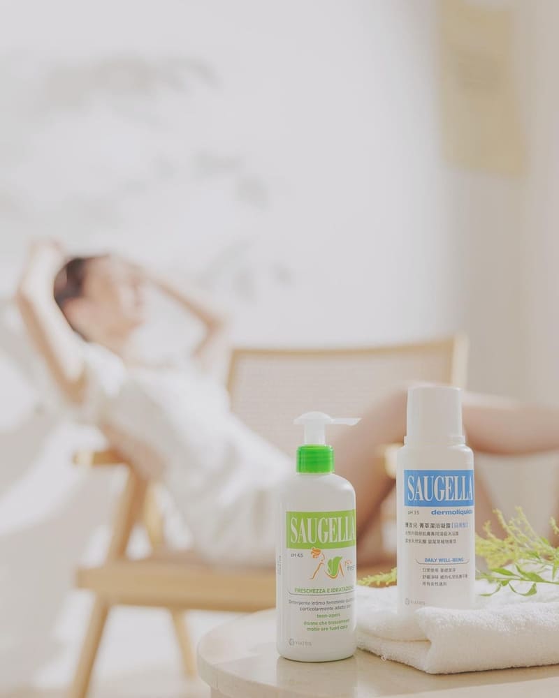 「賽吉兒Saugella」頂級私密保養!菁萃潔浴凝露日用型、植萃草本香清新舒適!