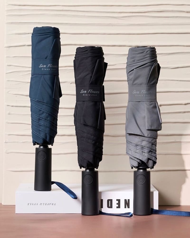 新登場「三花傘」！自動開收、防暴衝、旅遊必備、頂級超撥水傘布、專業防曬99%紫外線！
