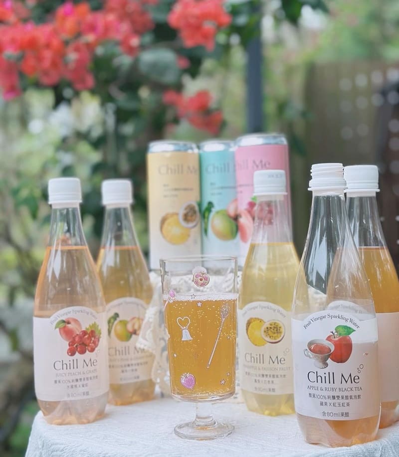 「醋覓氣泡果醋飲」高級感十足、純天然水果釀造!口味多樣、無添加、順口愜意、益處多多、絕對讓你愛上!
