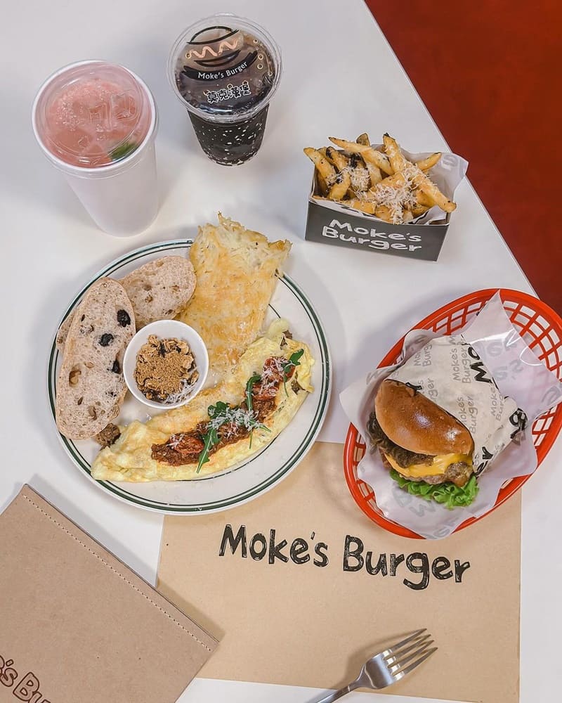 「Mokes Burger莫可漢堡」竹北店新開幕！美式復古風格、漢堡專賣店、值得再訪！