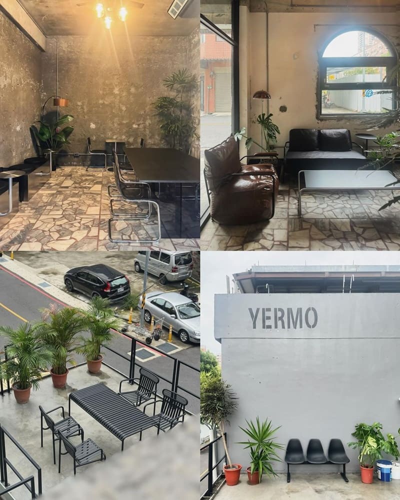 「荒 Yerm」桃園隱身巷弄中廢墟咖啡廳!斑駁磚牆、工業風植栽擺設、真心值得到訪!