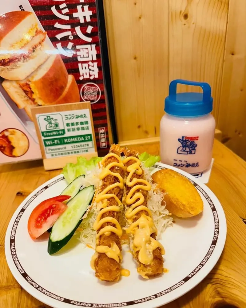 「Komeda’s Coffee台灣店」台北新莊日式早午餐!高級漢堡、總匯三明治、甜點與優惠組合!