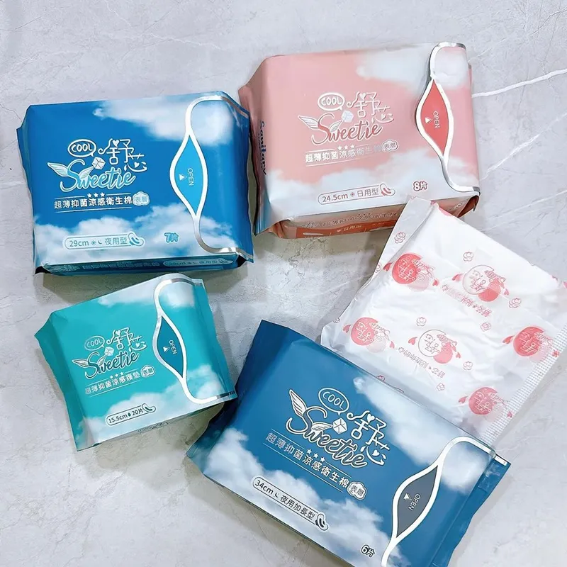 「Sweetie舒芯衛生棉」54倍吸水力、防側漏、薄荷涼感、無殘膠、抑菌99%！