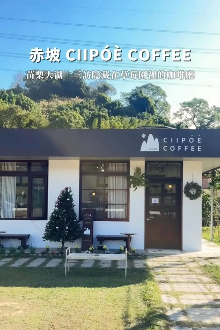 赤坡 Ciipóè Coffee|苗栗大湖高架草莓園咖啡廳