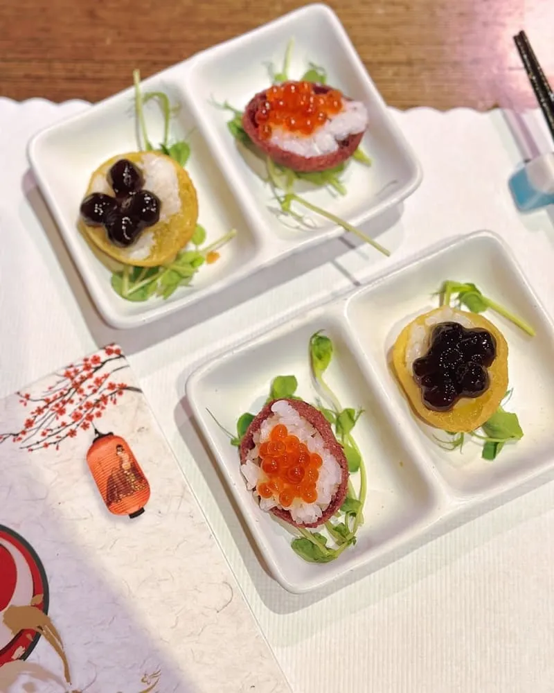秋料理握壽司