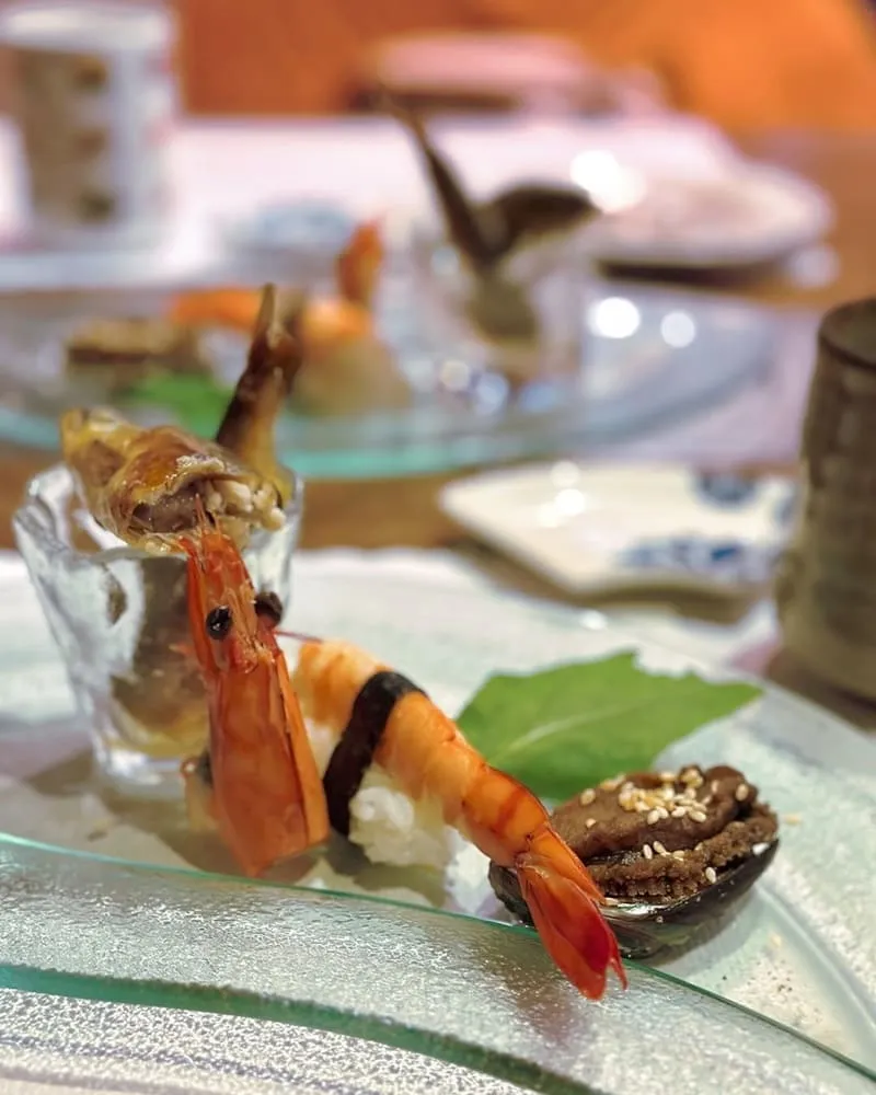 秋料理握壽司