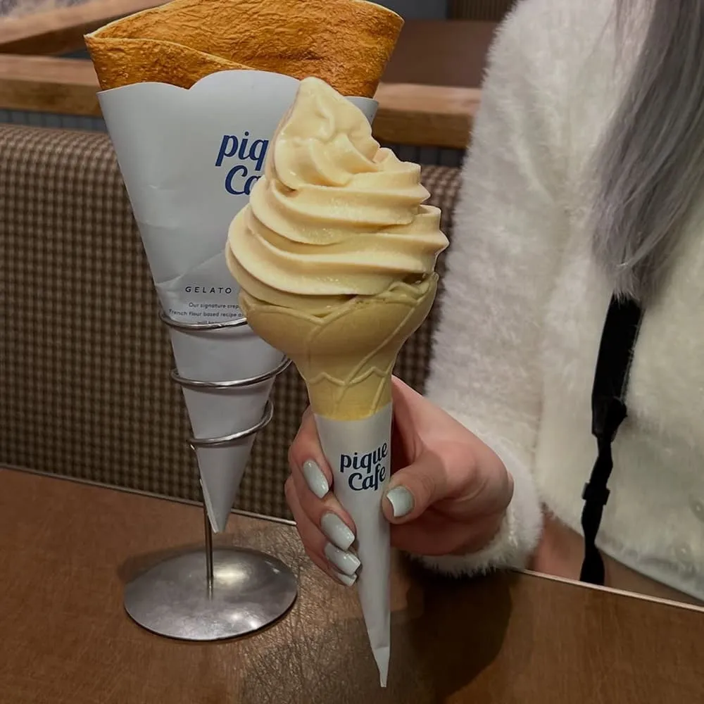 Gelato pique cafe bio concept