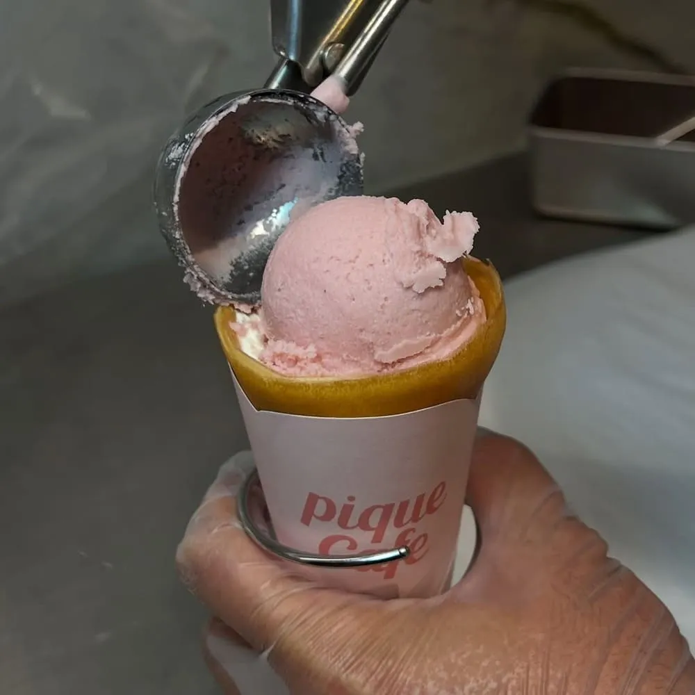 Gelato pique cafe bio concept