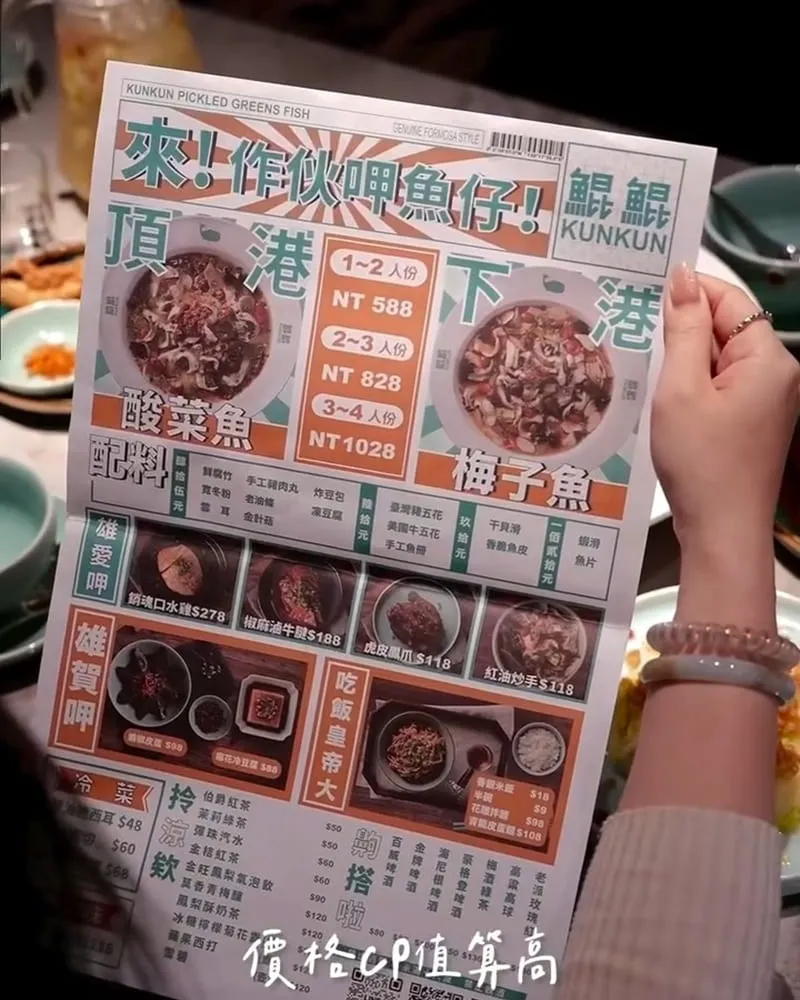 鯤鯤酸菜魚台南府前店